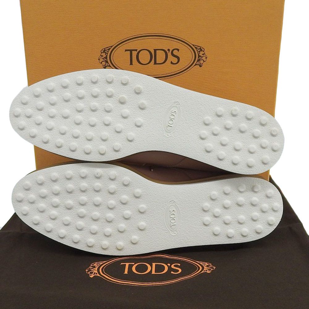 トッズ TOD’S 現行シルバーロゴ レザー レースアップ シューズ 35 22.5cm レディース MAAHADDERANG_COM