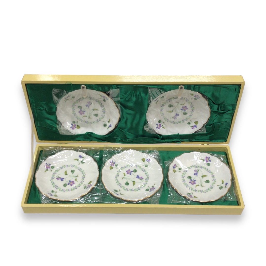 ノリタケ ヨシノ 30センチサービスプレートブルー 6枚組 ノリタケ