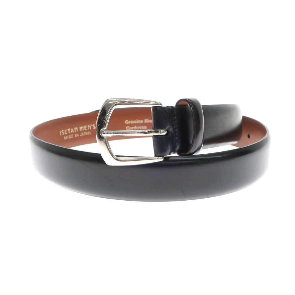 未使用 伊勢丹 ISETAN CORDVANコードバン ベルト 85 / 34 鎌倉シャツ