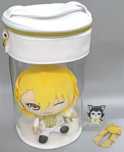 【中古】雑貨 黄瀬涼太 おすわりぬいぐるみバッジセット 「黒子のバスケ×ナンジャタウン White Suit Collection Ver. Special」 ナムコパークスオンラインストア限定