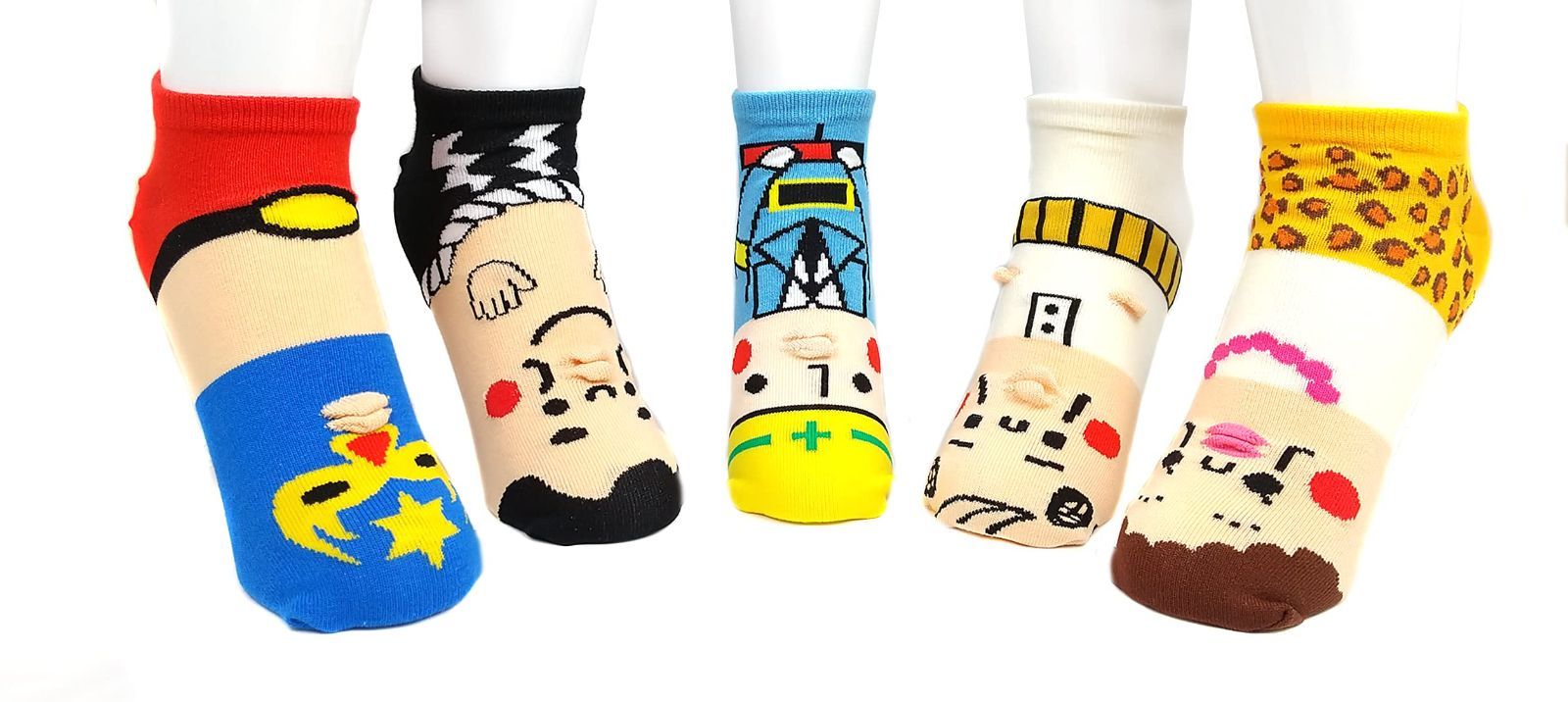 おもしろソックス エプリ 人物セット 5足入り レディース トロア アソート 22-25 cm