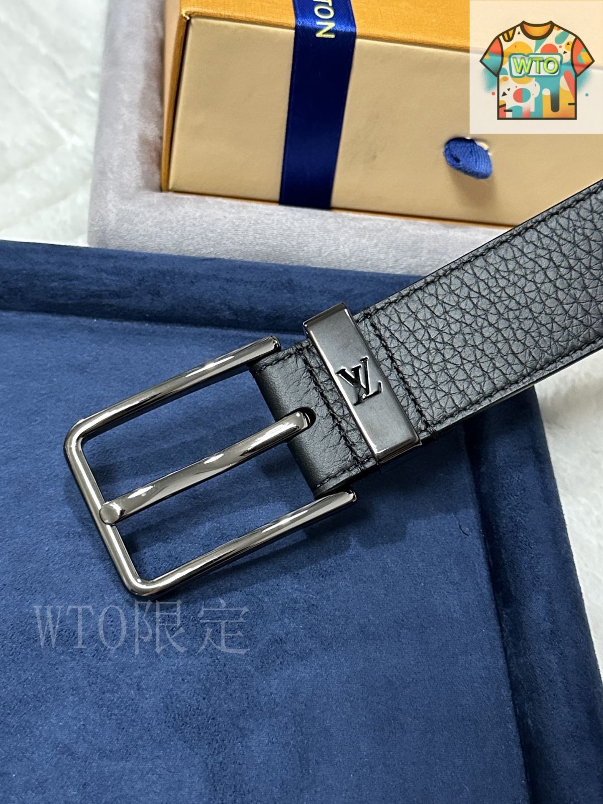 LOUIS VUITTON 青 レザー ベルトリバーシブル ベルト・ミニ LV 15MM リバーシブル ｜ルイ・ヴィトン 公式