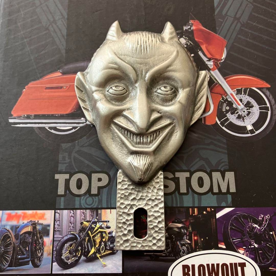 デビル トッパー ナンバー ハーレー チョッパー ビンテージ ライセンス ショベル パン AMF ナンバープレート