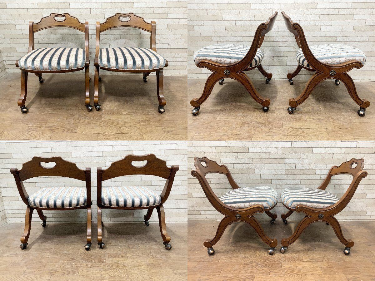 □ドレクセルヘリテイジ DREXEL HERITAGE キャスター付きチェア 美品 2