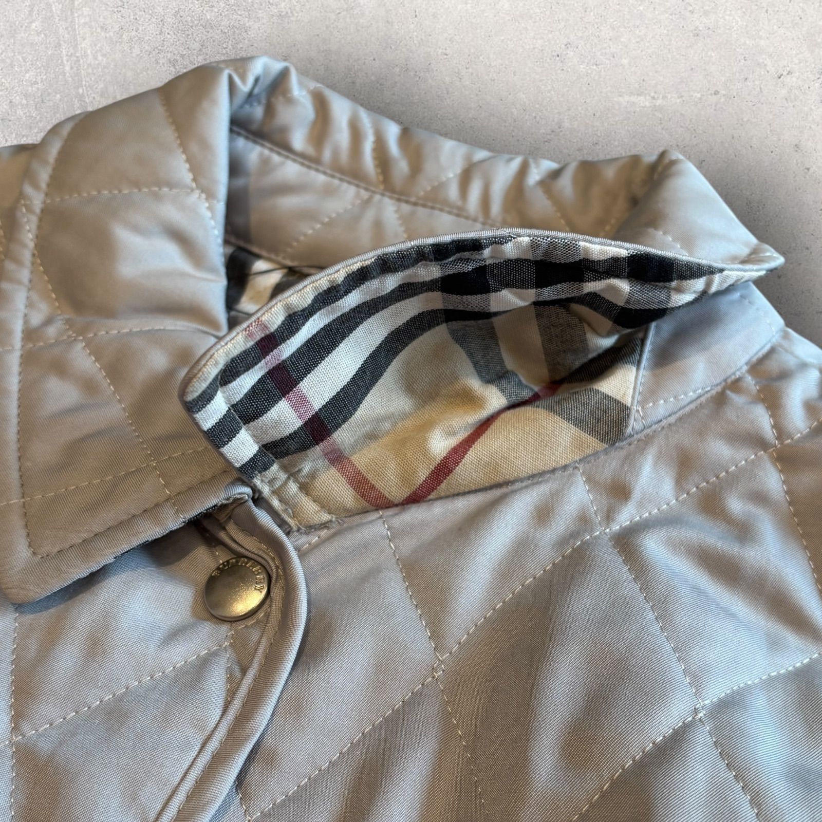 BURBERRY LONDON バーバリー ロンドン キルティングジャケット ノバチェック MADE IN ENGLAND GULLKHAN_COM