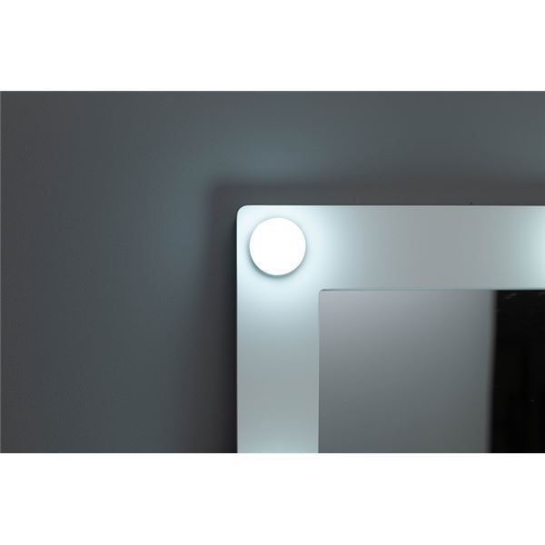 ドレッサー 約幅75×奥行47×高さ123×正方形LEDライト付