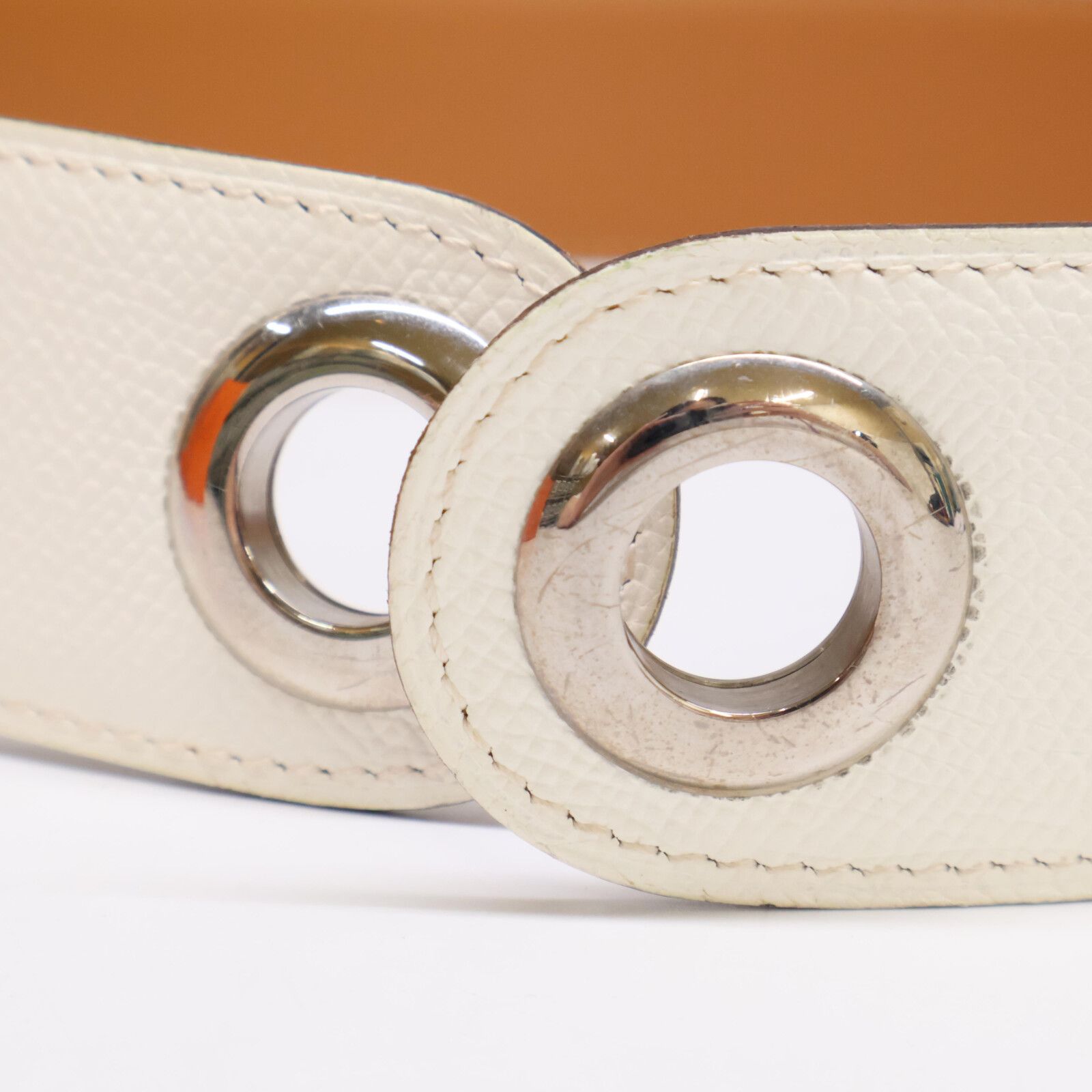 HERMES エルメス 【美品】□J刻 スイフト/ヴォーエプソン スカーフ M  