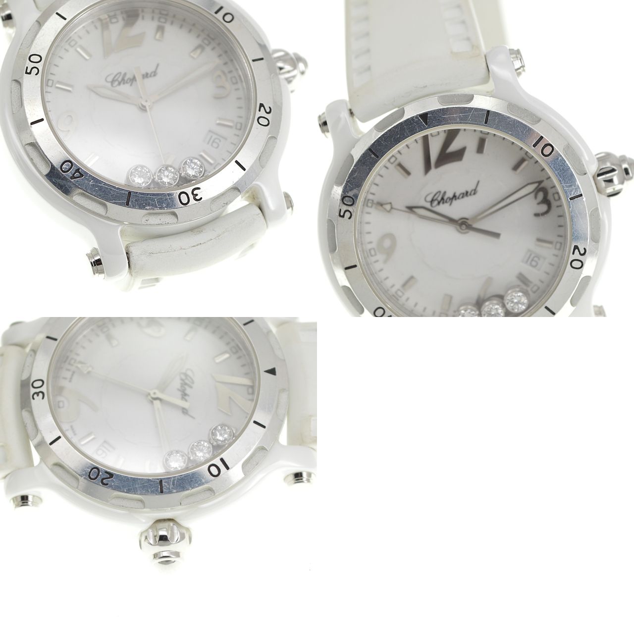 3000本限定】Chopard ショパール ハッピーセラミック 3Pダイヤ