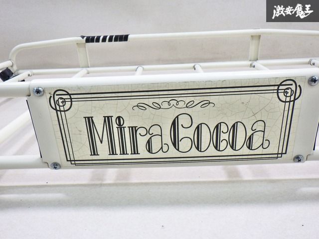 ダイハツミラココア L675 L685S ルーフ キャリア ラック 社外品 白