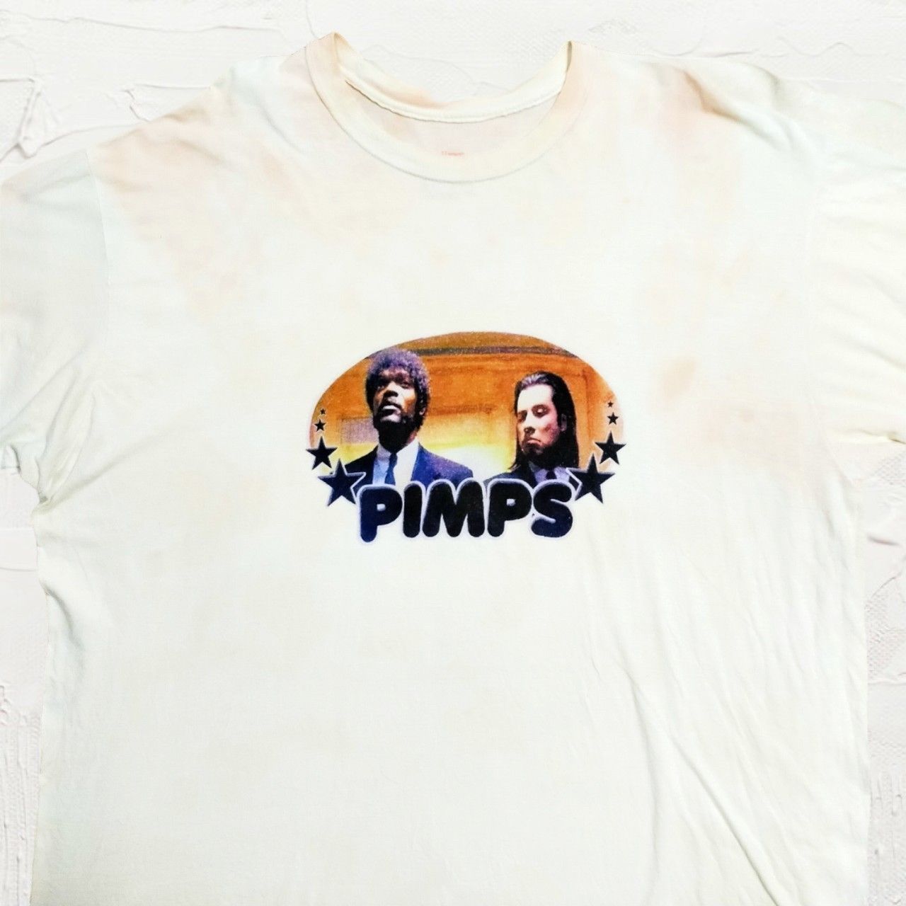 LBF Hanes ビンテージ 白 PIMPS パルプフィクション シリアルキラー T