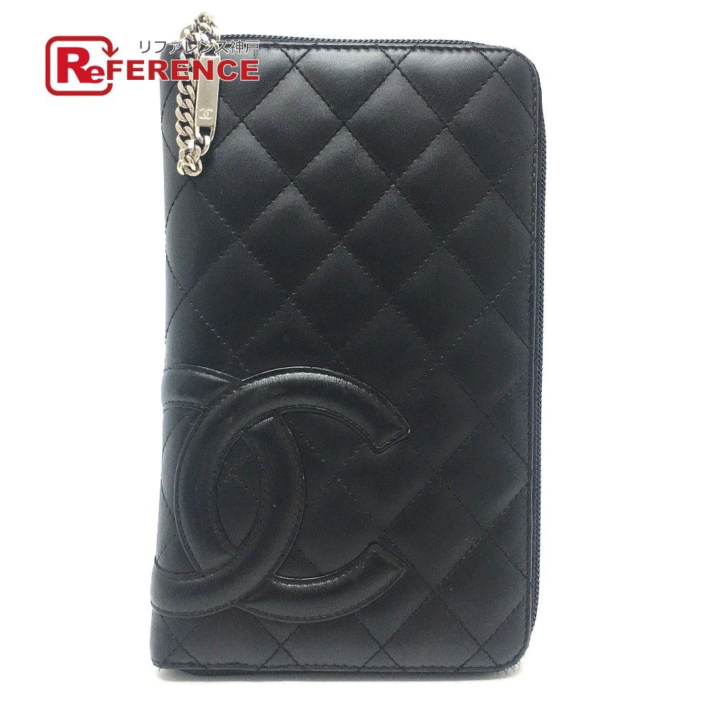 シャネル カンボンライン オーガナイザー ラウンドファスナー 長財布