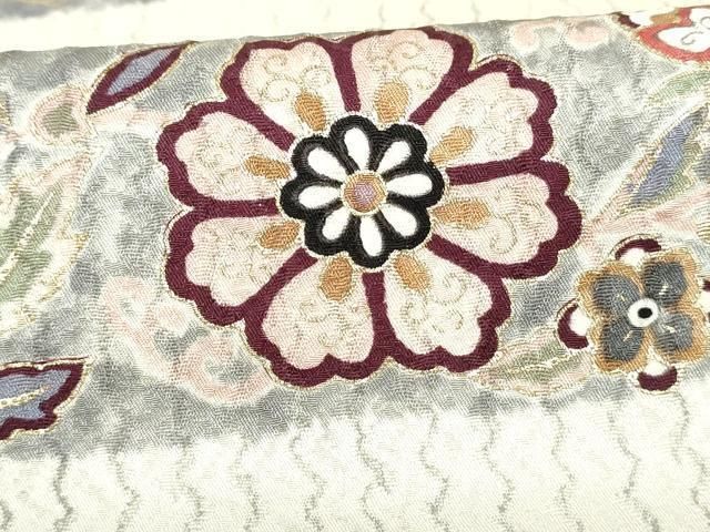 平和屋着物□重要無形文化財・伊勢手彫型本染・細合俊男 小紋 草花文