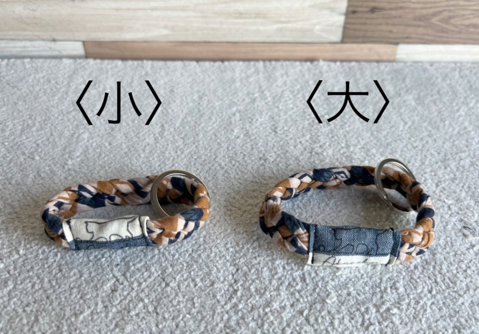 【小さめ・子供用】♦︎アリゾナインディアン♦︎　ブレスレットキーホルダー　バンド