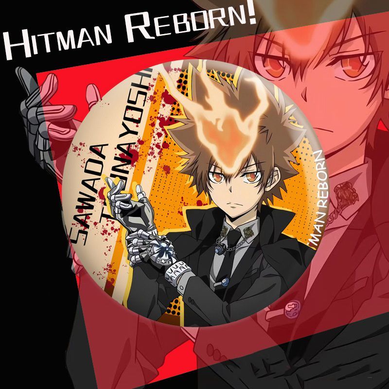 家庭教師ヒットマンREBORN!』二次創作缶バッジ 58mm 4個入れ