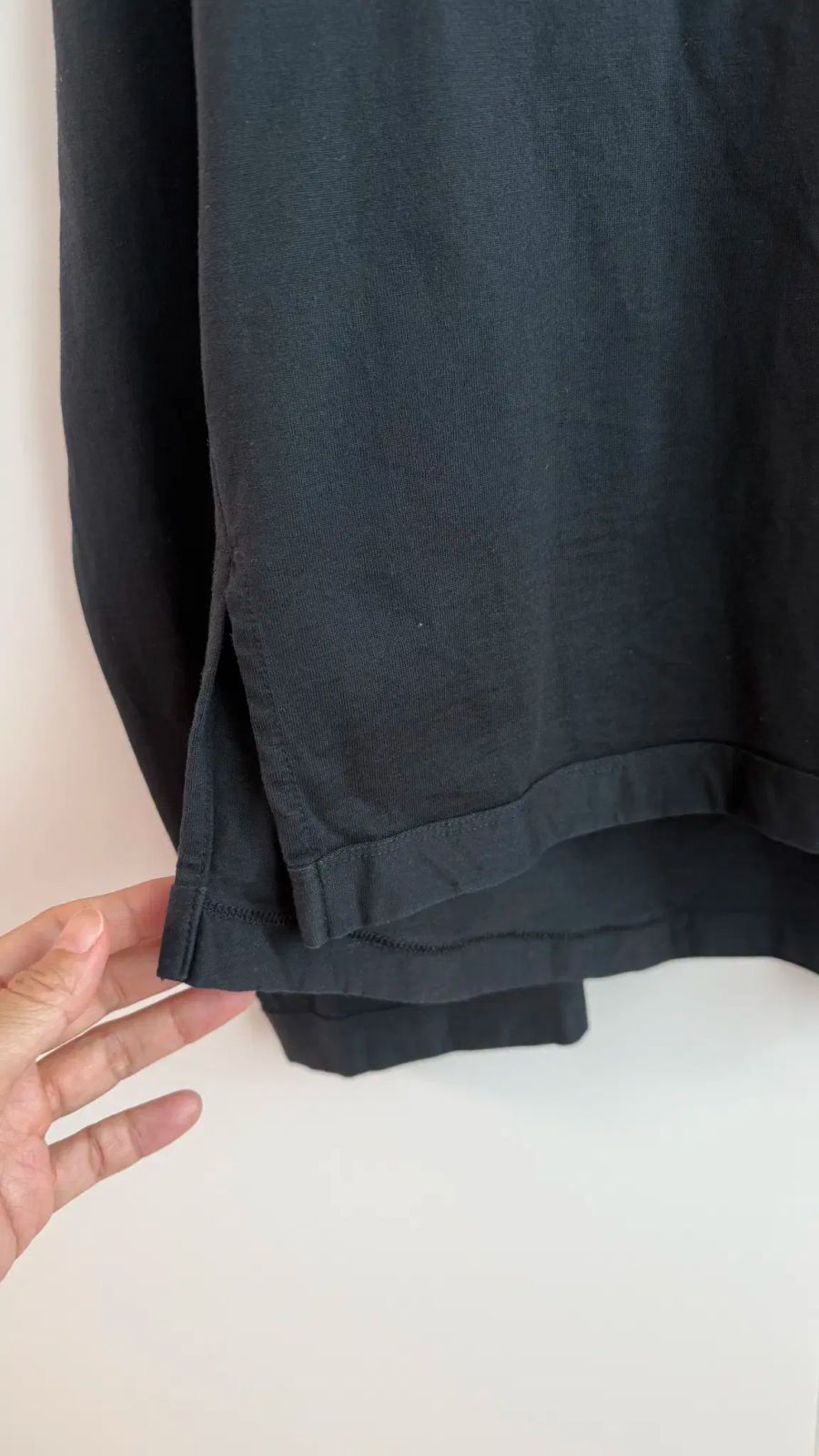  WOOYOUNGMI ウー ヨンミ レディース 長袖 後ろロゴ Tシャツ 黒 長袖 Tシャツ カットソー