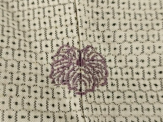 平和屋着物○本場大島紬 訪問着 100亀甲 草花文 正絹 逸品 AAAZ4961ck