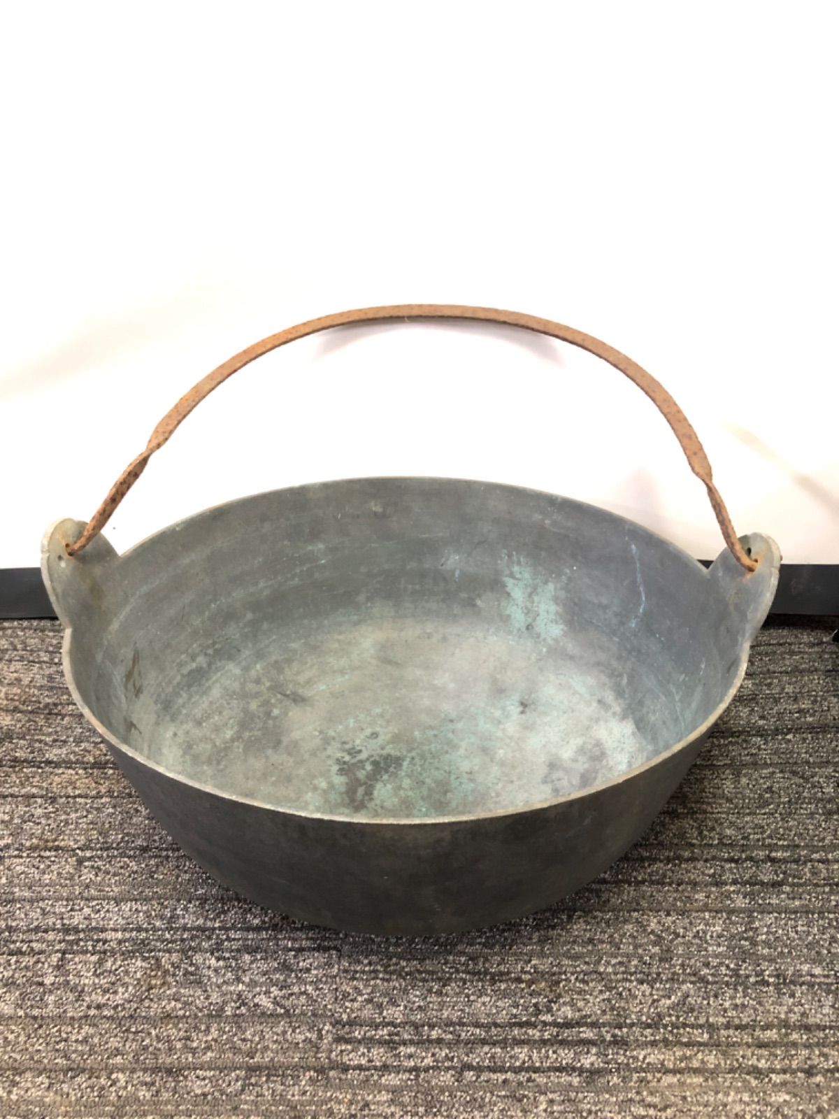 銅鍋（取手は金属）　アンティーク　山菜煮鍋　 中古
