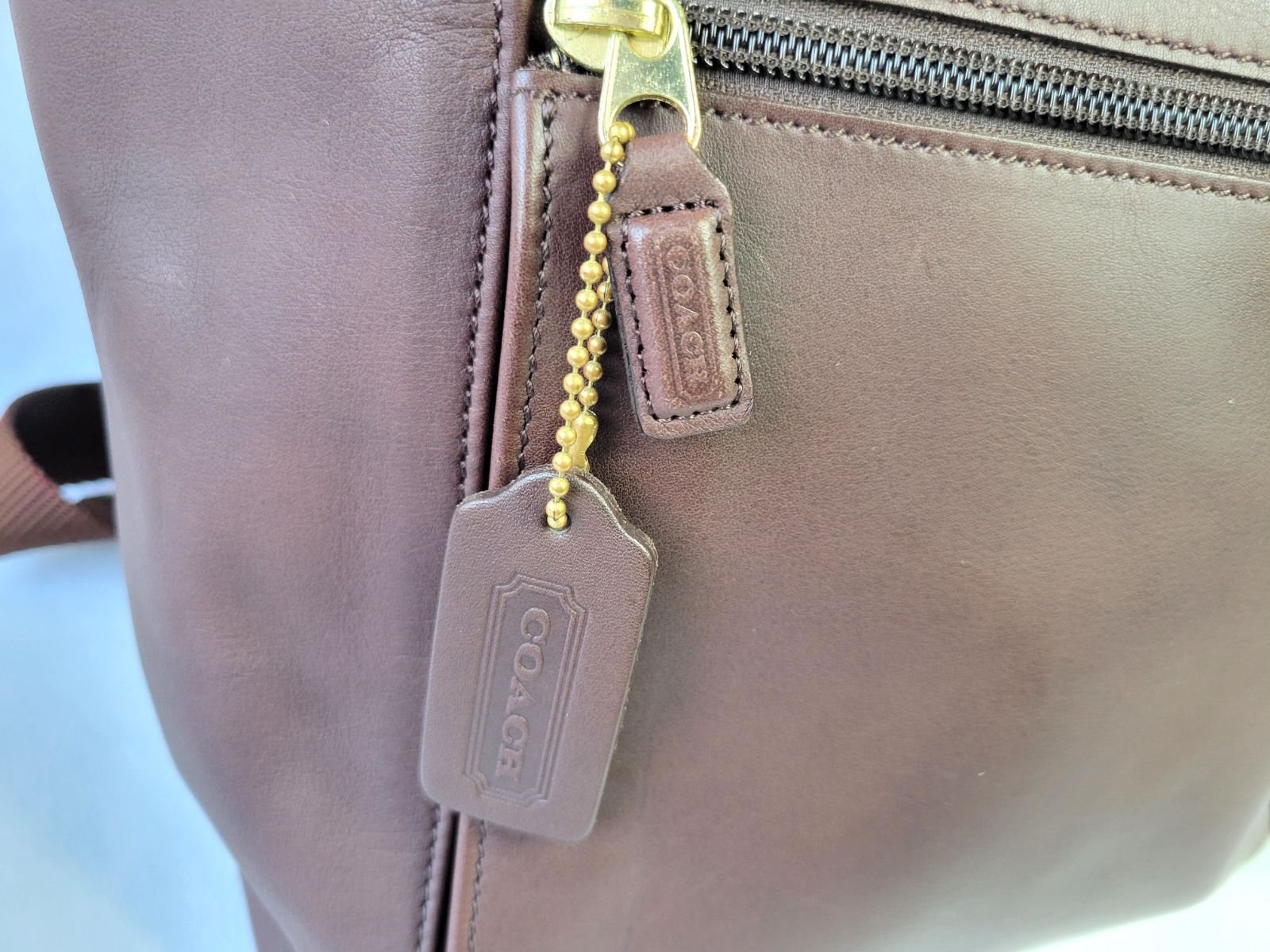 COACH コーチ レザー リュック C9V-0529 ブラウン コーチ リュック 大容量 レザー 本革 ブラウン 0529 COACH