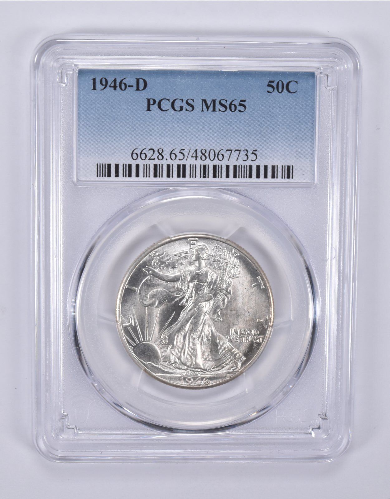 1946-D ウォーキング リバティ ハーフダラー MS65 PCGS