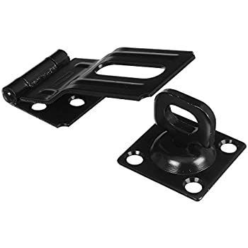 National Hardware N305-979 V32 スイベルステープル安全留め金 ブラック