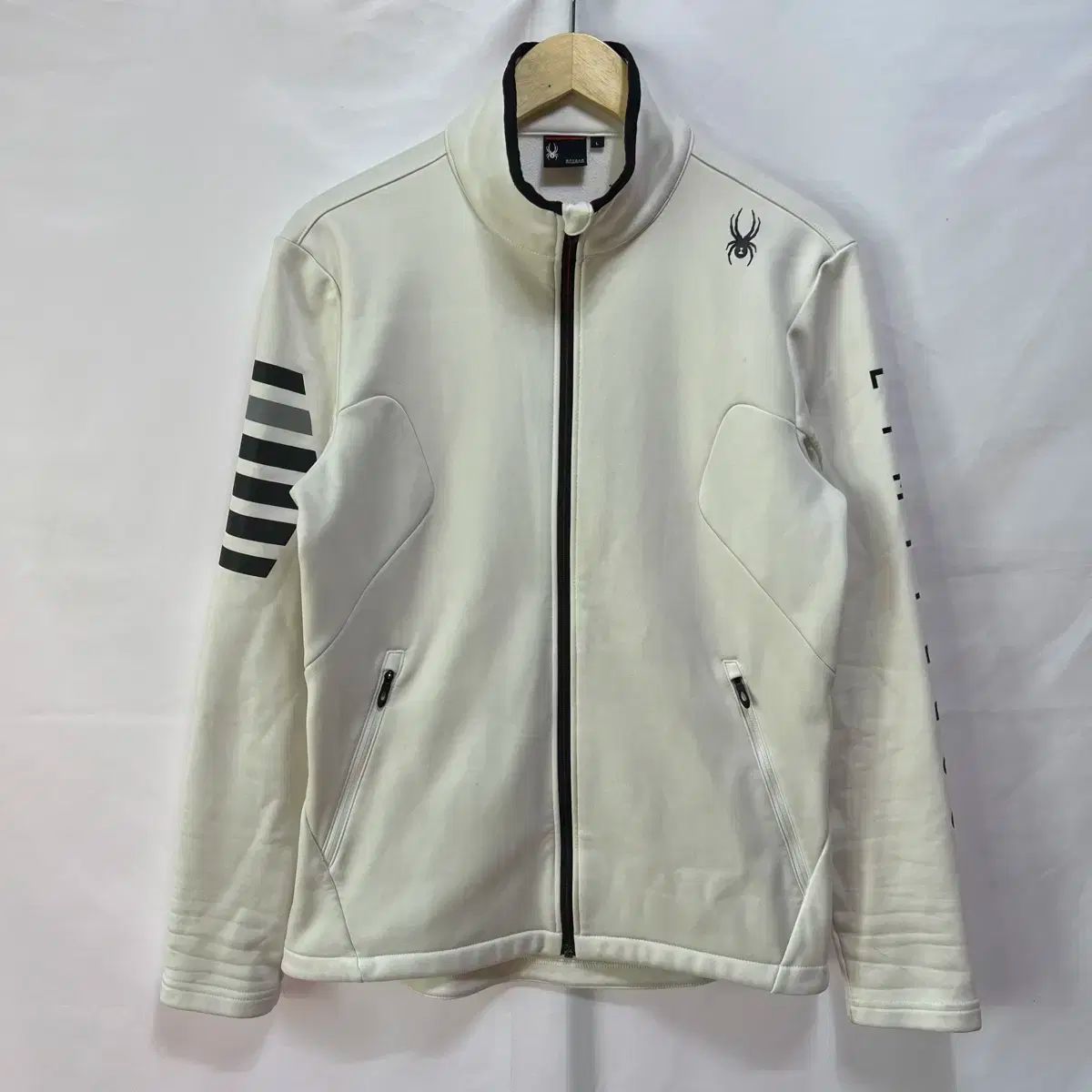 純正品/ L SPYDER(スパイダー) 機能性 白 ジップアップ ジャケット