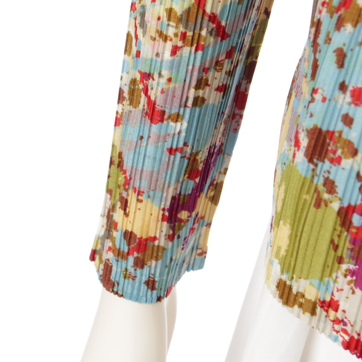 プリーツプリーズ イッセイミヤケ 2014 タイダイ タートルネック 長袖  