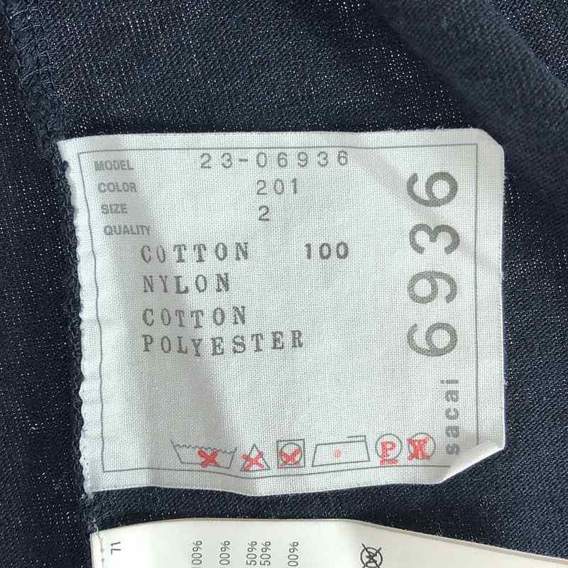 sacai / サカイ | 異素材 ドッキング ミリタリー ボリュームスリーブ