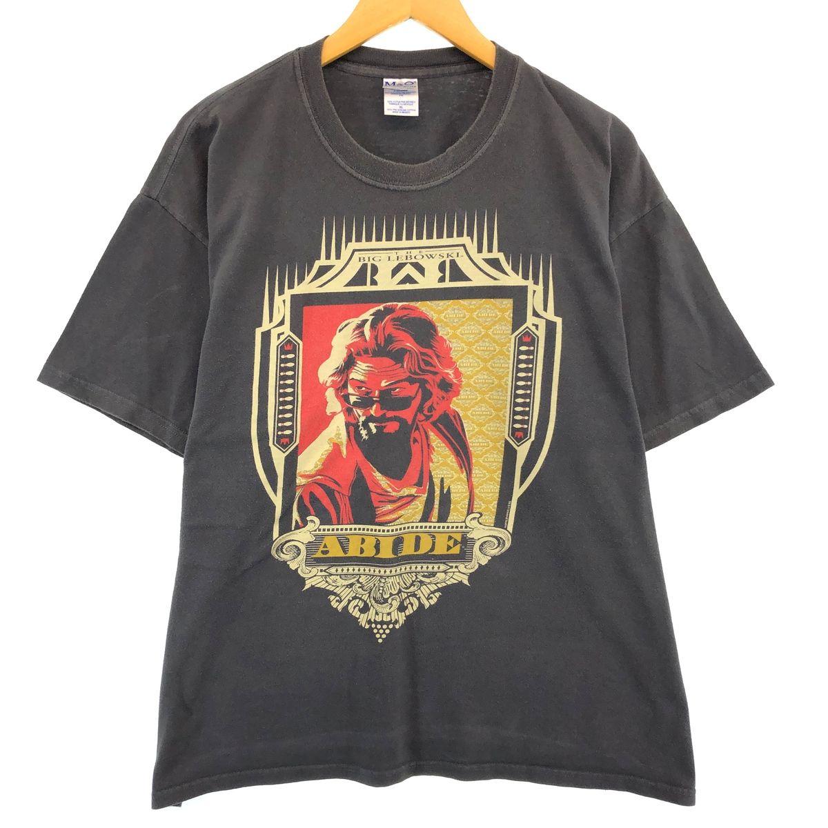古着 00年代 M＆O Knits THE BIG LEBOWSKI ABIDE ビッグリボウスキ 映画 ムービーTシャツ メンズXL/eaa430650
