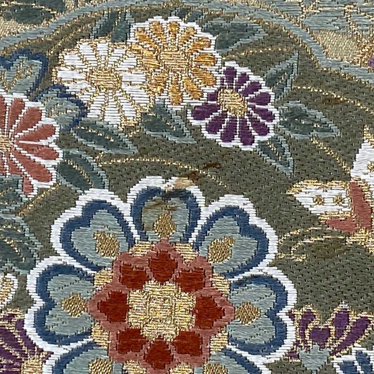 【美品】袋帯 六通 本金本漆箔 鳳凰宝相華 袋帯 美品 名品 鳳凰 華文 金銀糸 箔 金色 六通 正絹 【中古
