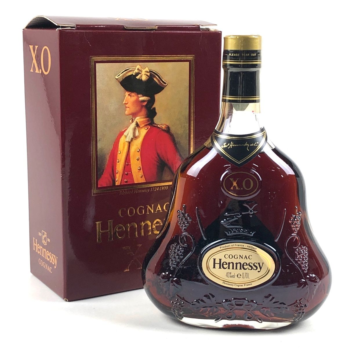 ヘネシー Hennessy XO 金キャップ クリアボトル 700ml ブランデー