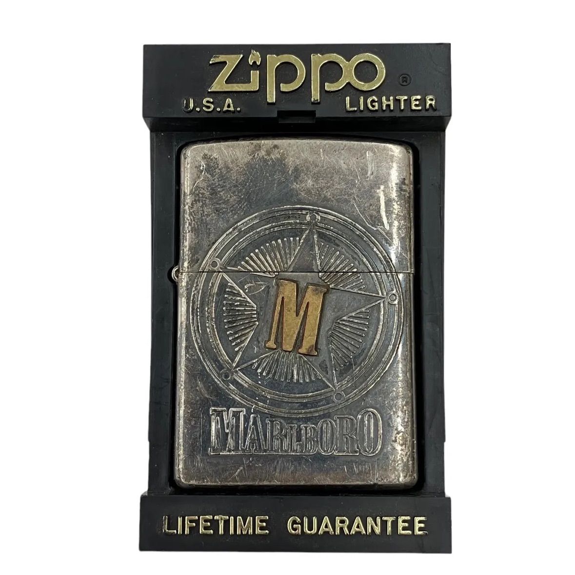 ZIPPO ジッポ Marlboro スターコンパスUSA 2000年製 ☆着火有り