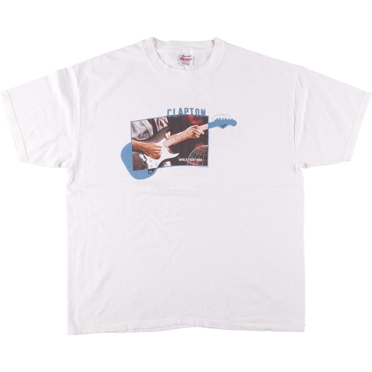 古着 90年代 ヘインズ Hanes ERIC CLAPTON エリッククラプトン バンドTシャツ バンT メンズXL相当|eaa558548