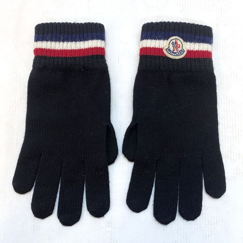 【正規品/新品未使用】MONCLER ロゴワッペン 手袋/グローブ トリコロール 正規品/新品未使用】MONCLER ロゴワッペン 手袋/グローブ