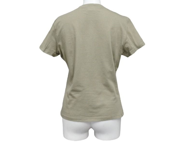 Christian Dior - ChristianDior クリスチャンディオール 半袖Tシャツ 3P16155024 サイズ40 デニムロゴ プリント カーキ ガリアーノ期 美品 中古 4b005208 ChristianDior クリスチャンディオール 半袖Tシャツ 3P16155024