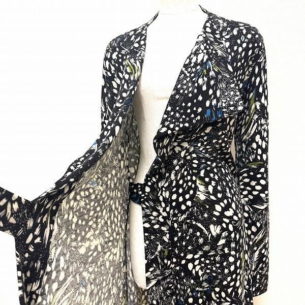 wnc ダイアンフォンファステンバーグ DVF ワンピース M 黒系 白 ニット