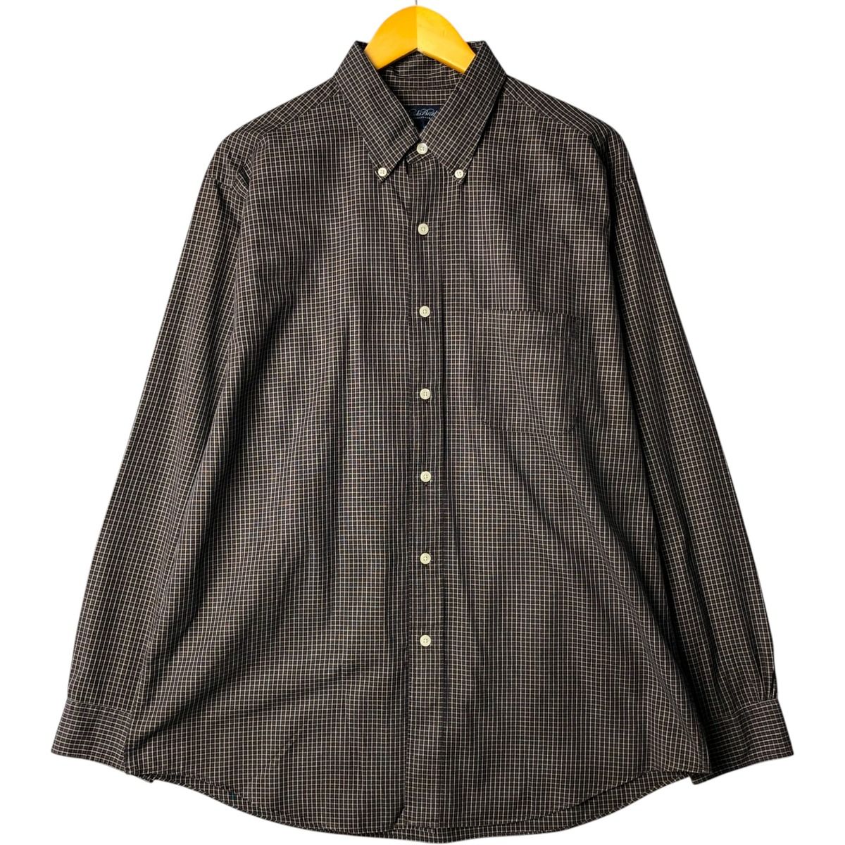 古着 ブルックスブラザーズ Brooks Brothers Est.1818 ブラックウォッチチェック 長袖 ボタンダウンチェックシャツ メンズL相当 /eaa564040 古着 ブルックスブラザーズ Brooks Brothers Est.1818 ブラック