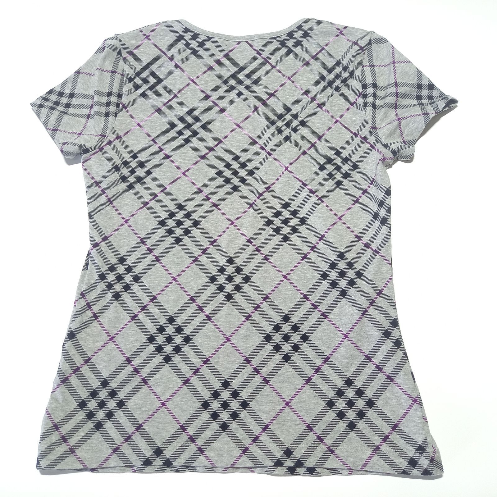 値下 バーバリー Tシャツ 半袖 ノバチェック 2 バーバリー ノバチェック Tシャツ カットソー グレイ 2サイズ