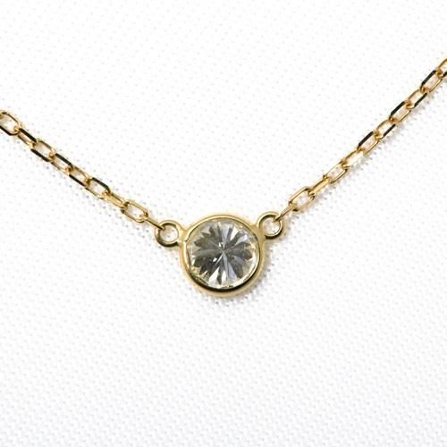 ダイヤモンド ネックレス K18 一粒 0.2ct 鑑定書付 0.20ctup Dカラー 