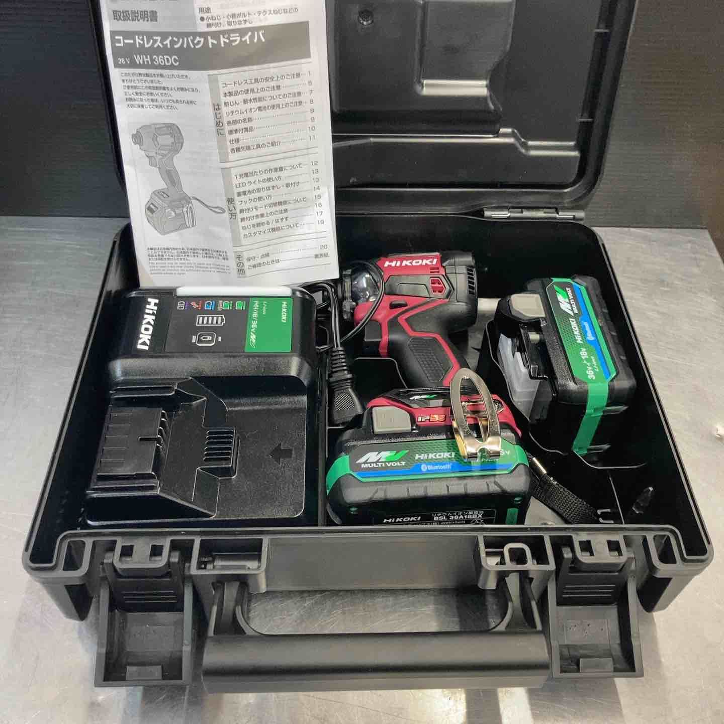 ハイコーキ HIKOKI 旧 日立工機 36V コードレスインパクトドライバー フ レッド WH36DC 2XPRSZ 東大和店