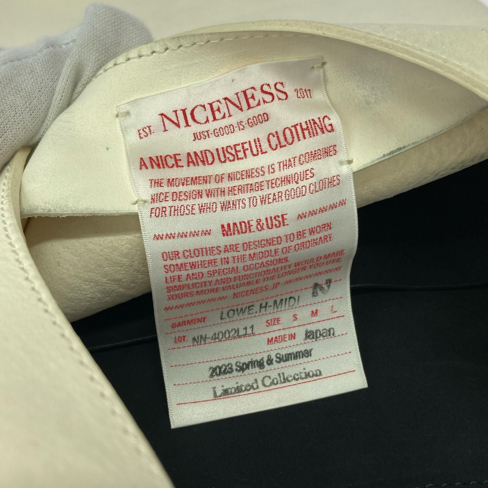 NICENESS LOWE.H-MEDI ブラックホワイバッグ