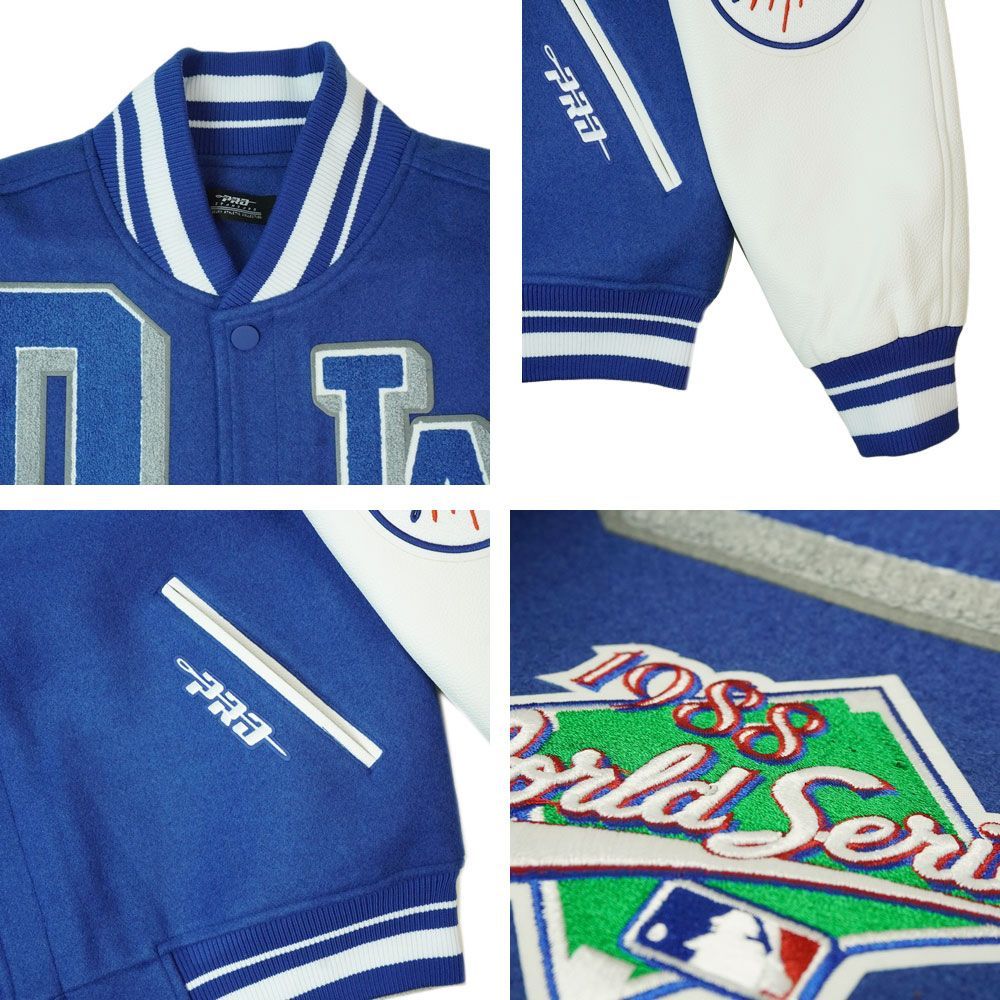 L限定MLB公式プロスタンダード社ドジャーススタジャン青ワールドシリーズ