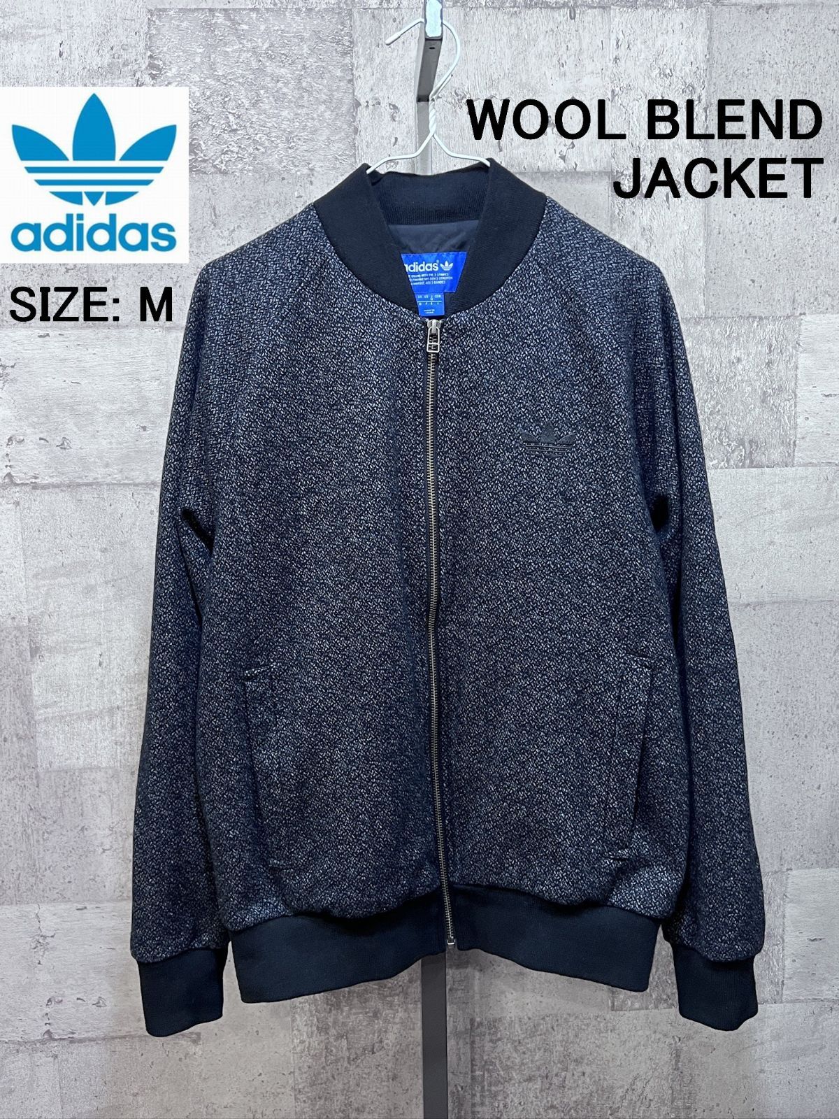 美品 アディダス オリジナルス ツィード スーパースタージャケット M