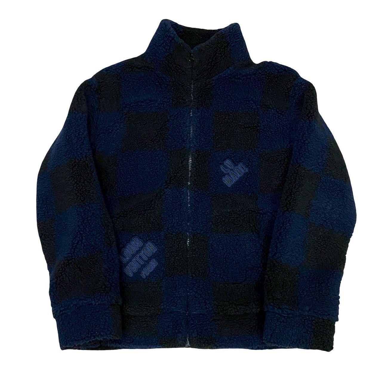 極 美品 LOUIS VUITTON ルイヴィトン NIGO ロゴ ボアジャケット  