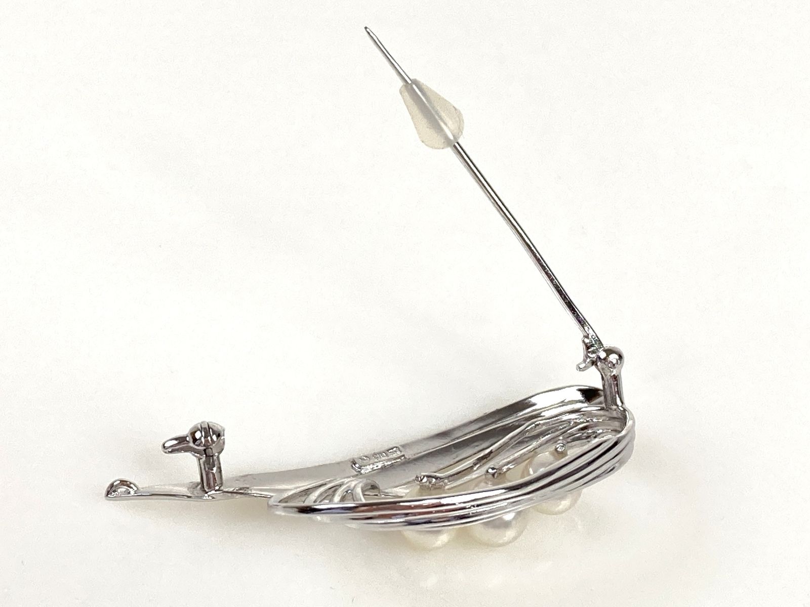 美品 タサキ 田崎真珠 TASAKI 3Pパール 6㎜／7㎜玉 ピンブローチ