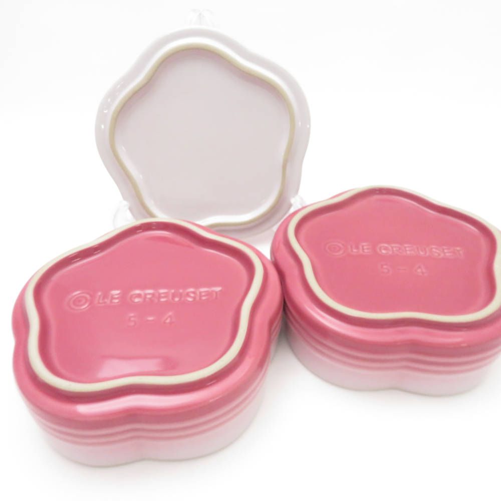 未使用 Le Creuset ルクルーゼ スタッキングフラワーコンテナ 1点 2段