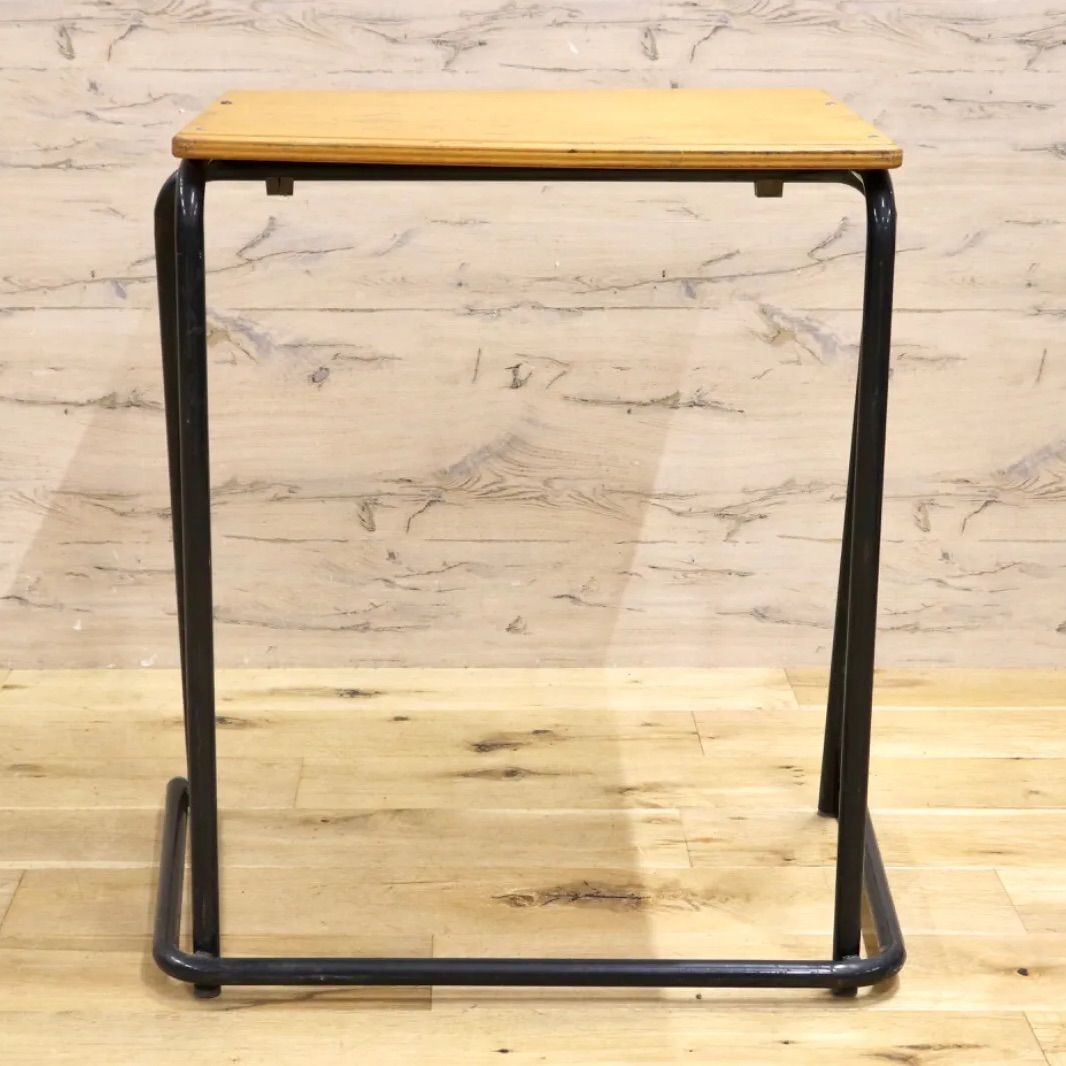 GMIS215J 西洋 イギリス スクールデスク ナチュラル ヴィンテージ 学校机 勉強机 パソコンデスク 簡易テーブル インダストリアル 什器 MARWIL-DEMENAGEMENTS_CH