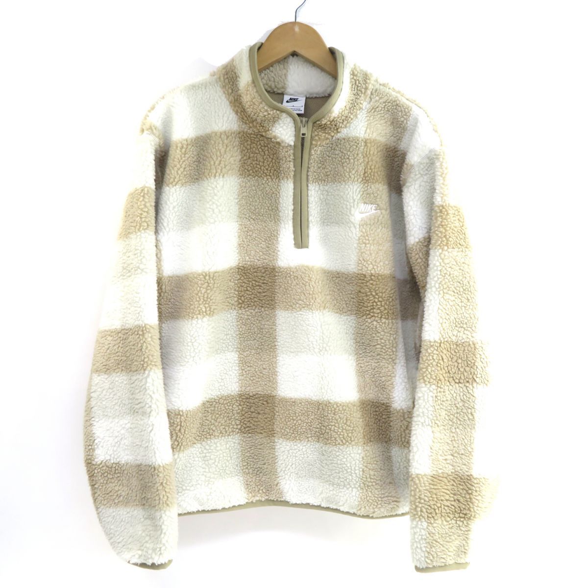 NIKE ナイキ クラブ シーズナル ウィンターライズド ハーフジップ ボアジャケット Lサイズ FZ0898-247 ※中古