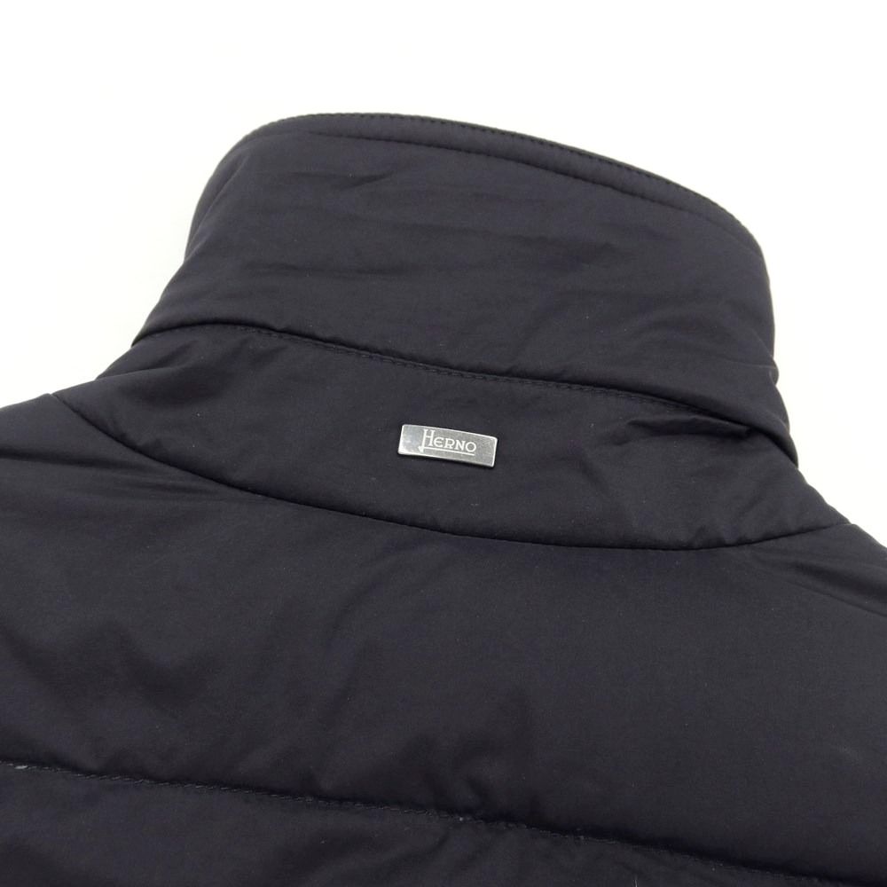 【中古】ヘルノ Herno ストレッチナイロン ダウンジャケット ダークネイビー【サイズ42】【メンズ】-6