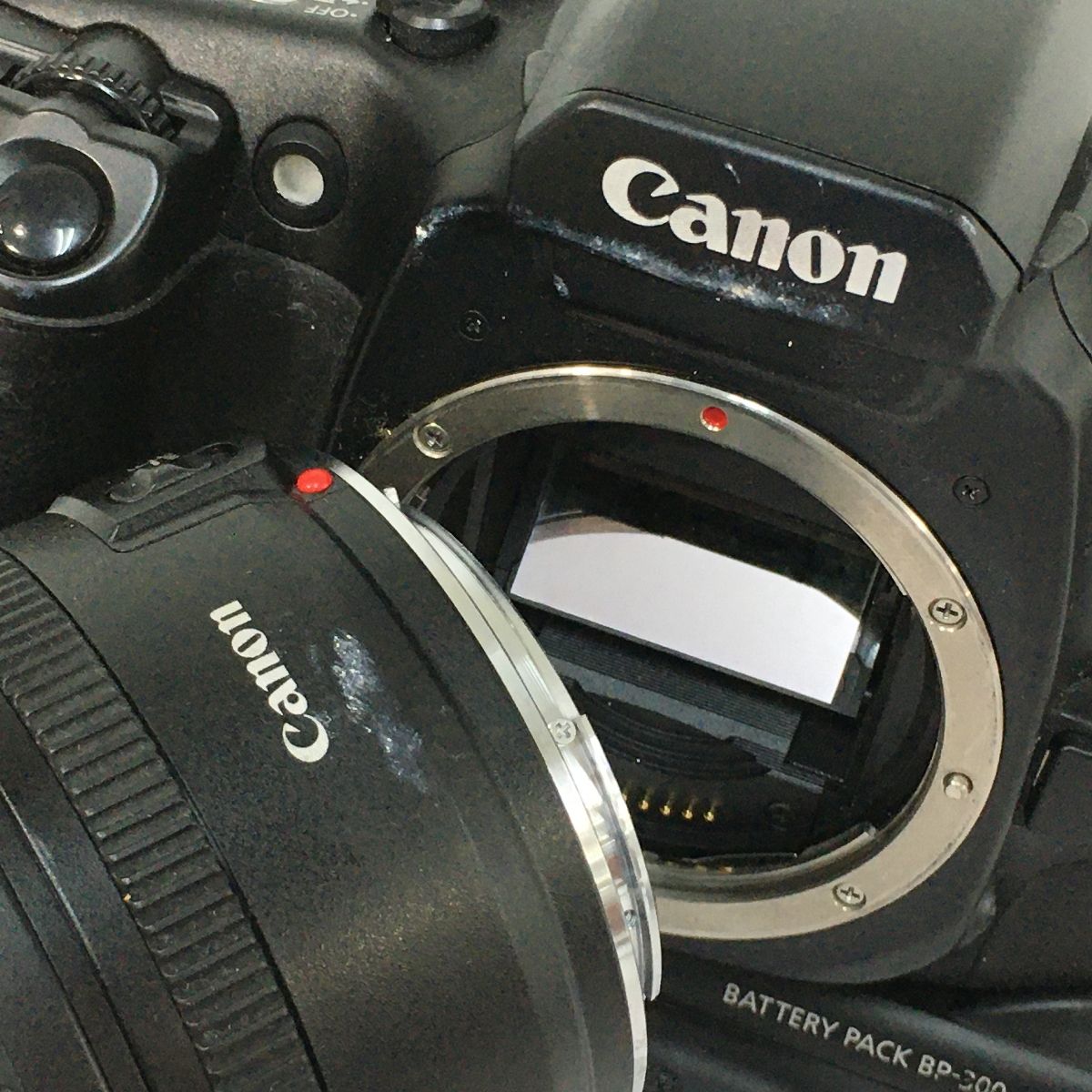 Canon EOS7 フィルムカメラ バッテリーパック 望遠レンズ付 通電確認済 Canon EOS7 フィルムカメラ バッテリーパック 望遠レンズ付 通電