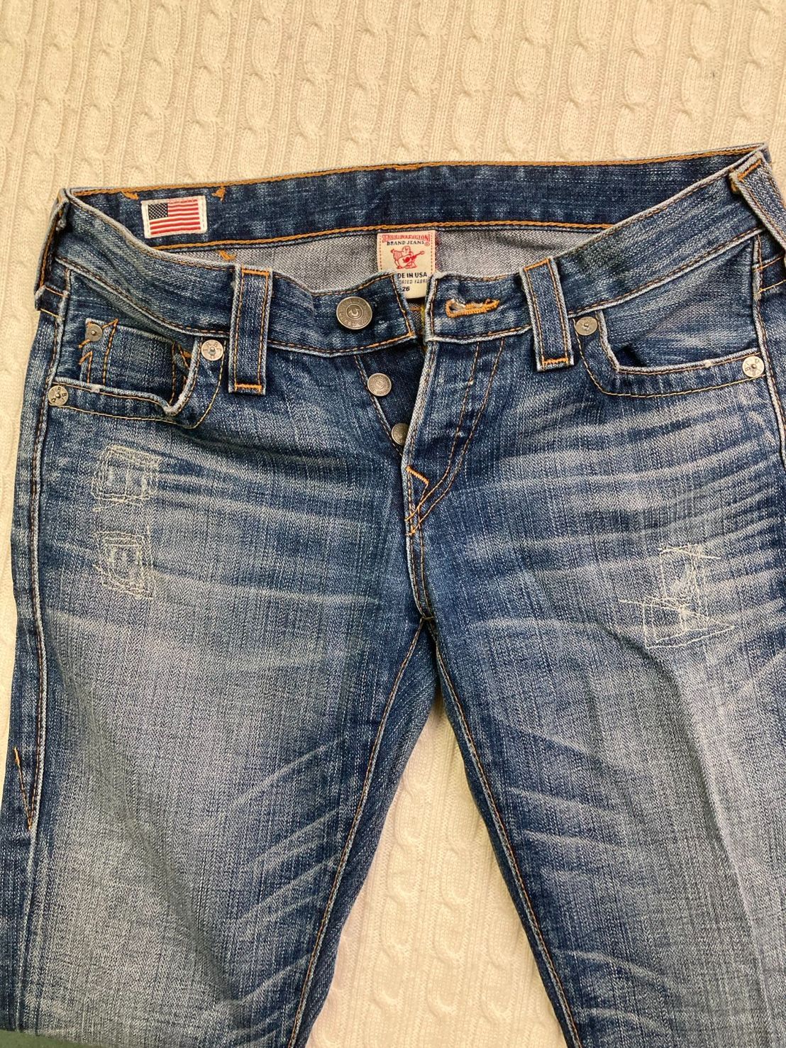 TRUE RELIGION デニム26 ギャル ☆トゥルーレリジョン 平成ギャル ローライズデニム サイズ26☆TRUE